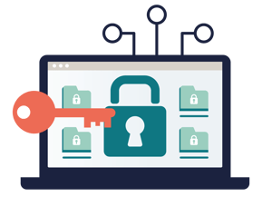 Illustration of Privileged Access Management (PAM) controlling administrator access in a Nordic IAM environment