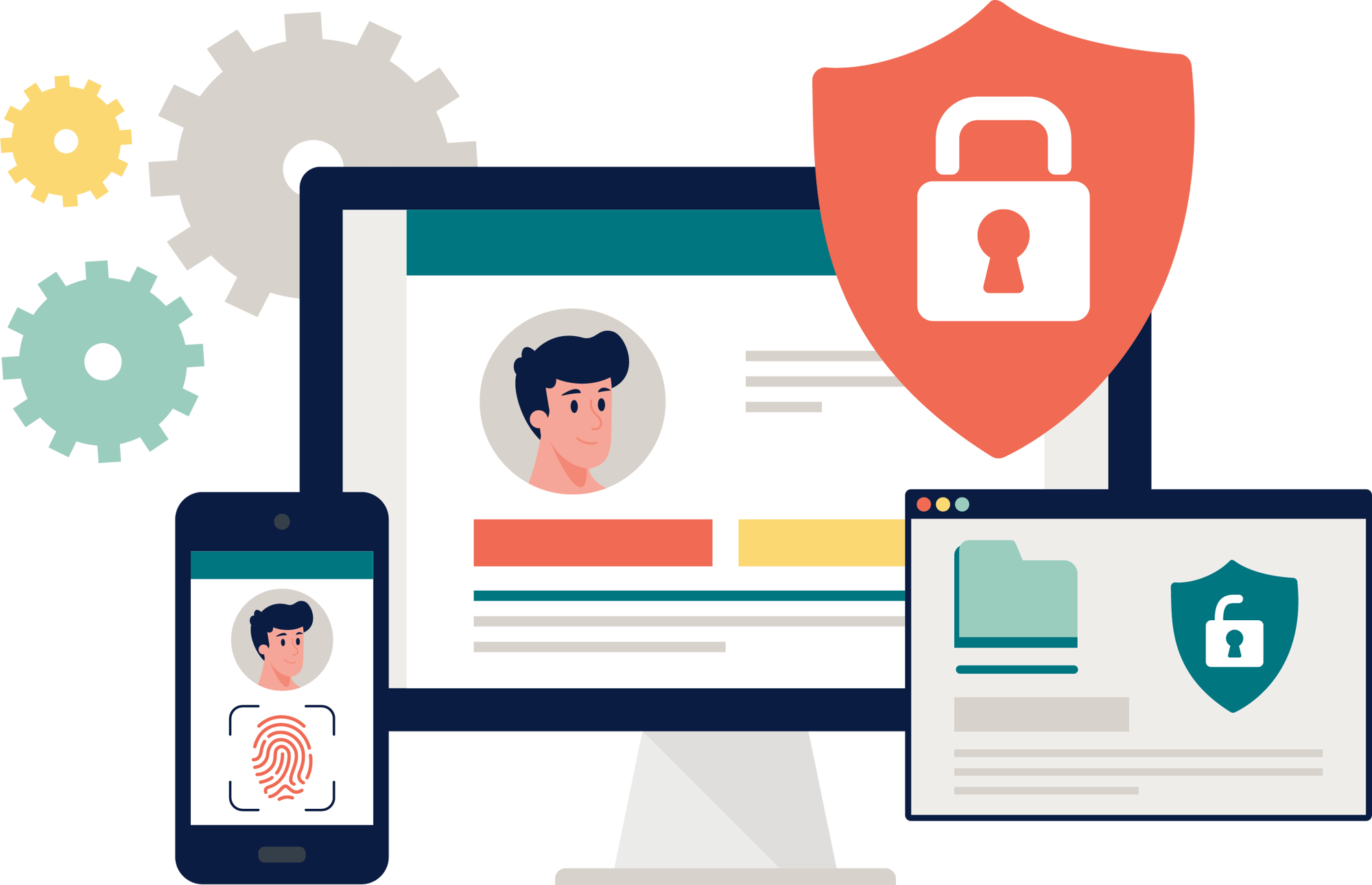 Kuvitus - Privileged Access Management (PAM)